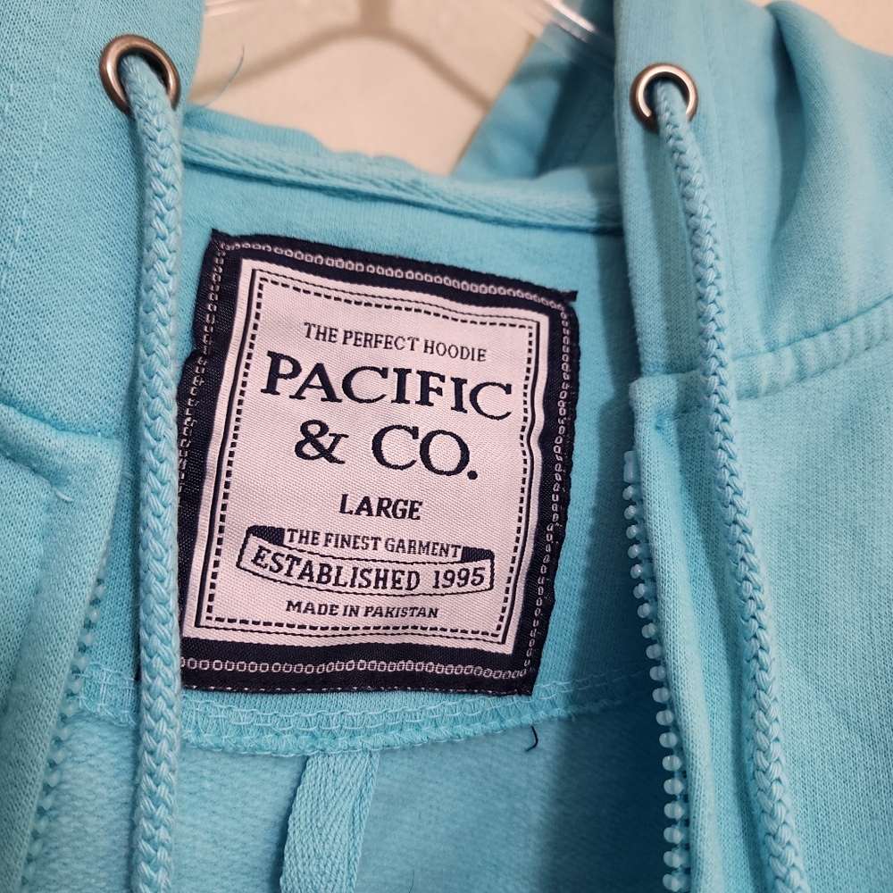 Pacific & Co sleeping cat graphic oversized full zip sweatshirt jacket size L - Picture 2 of 11